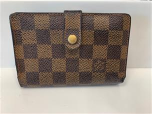 AUTHENTIC Louis Vuitton French Purse Kisslock Damier Azur Bifold Wallet